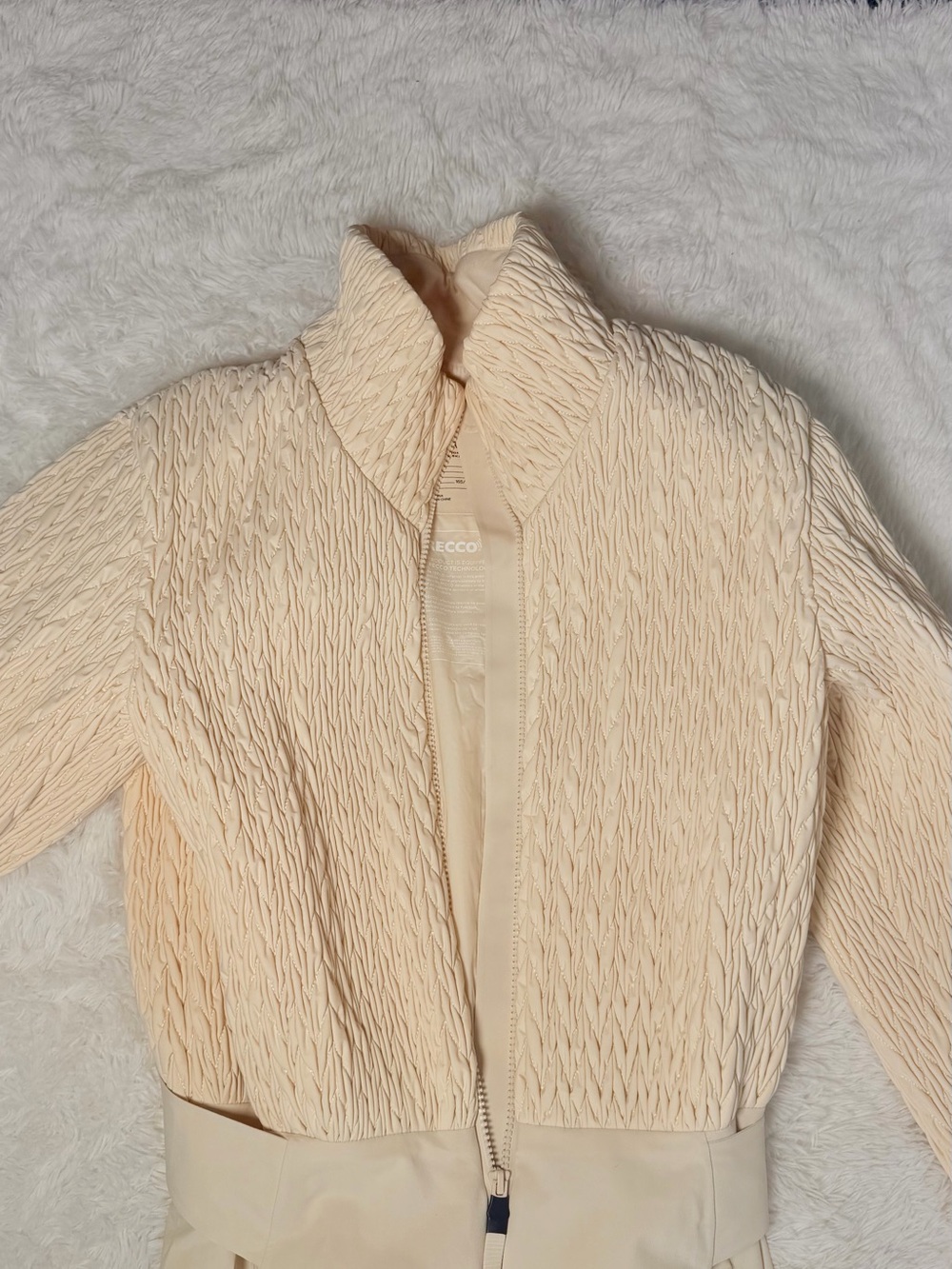 H&M Move Ski Collection RECCO Ski Suit Jumpsuit – Cream – Size S